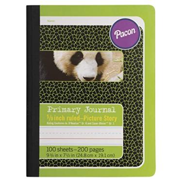 Imagem de Primary Composition Book, Book Bound, D'Nealian/Zaner-Bloser, 5/8" x 5/16" x 5/16" Picture Story Ruled, 9-3/4" x 7-1/2", 100 Sheets
