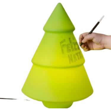 Imagem de Luminária Árvore de Natal Interativa com Recados – Polietileno Bivolt com Canetinhas