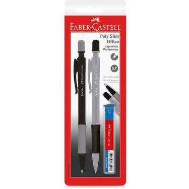 Imagem de Kit de lapiseira Faber Castell 0.7 poly slim office