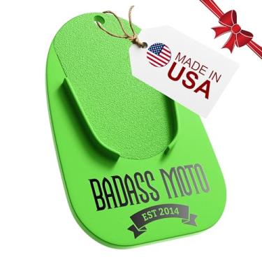 Imagem de Badass Moto Almofadas de suporte de motocicleta – Almofadas de motocicleta durável placa de suporte de motocicleta, suporte de motociclista, suporte de motocicleta - estacione sua bicicleta em
