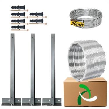 Imagem de Kit 10mt concertina 30cm tipo base completa - DIVERSAS