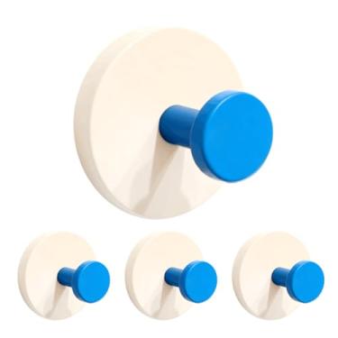 Imagem de WSHSTS 2026 Novos ganchos de toalha de parede adesivos com design de trava dupla, suporte adesivo colorido resistente – ganchos de chuveiro impermeáveis para pendurar casaco, roupas, gancho de armário