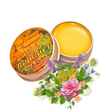 Imagem de Perfume floral WILD BOUQUET - Eau de Parfum - Bálsamo Sólido (Lemon Verbena, Rosas, Almíscar, Violeta, Mimosa, Lavanda, Jasmim, Orris) Fragrância Natural de Plantas - Presentes de Festa de Casamento -