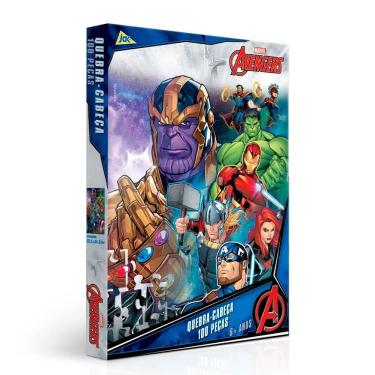 Imagem de Quebra-Cabeça Avengers - 100 peças - Toyster