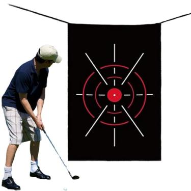Imagem de Rede De Golfe Para Prática,Esteira Portátil De Tecido Oxford,Substituição De Tecido Alvo De Golfe Reforçado | Para Interior Exterior Casa Quintal Relvado Pátio Jardim Escola Garagem