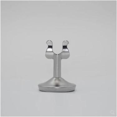 Imagem de Conjunto de porta-cartões de mesa de aço inoxidável com base estável para placas de menus de restaurante e exibições de eventos, variante M