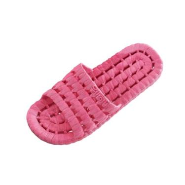 Imagem de Chinelos femininos casuais e versáteis adequados para primavera e verão chinelos internos sem plástico para hotéis, pousadas e banheiros., Melancia vermelha, 34 BR