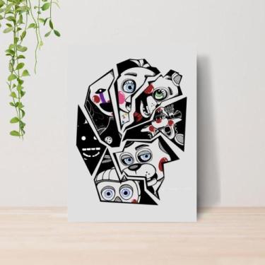 Imagem de Quadro Five Nights at Freddy s FNAF A4  Placa MDF 01 - Lomi Art