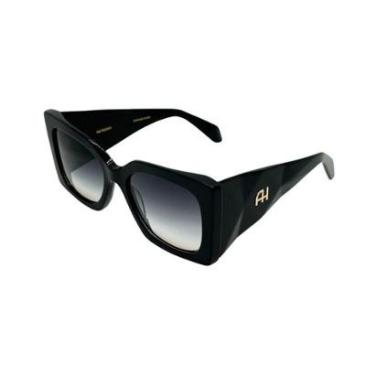 Imagem de Óculos Solar Ana Hickmann Mari 9 A04 Brilho Lente Cinza Degradê-Feminino