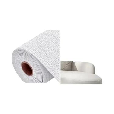 Imagem de Papel De Parede Em PVC Espesso Imitando Linho Autoadesivo Para Decoraç