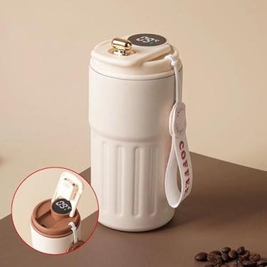 Imagem de Copo Térmico Cafe 450ml com Display Digital e Tampa com Trava – Mantém Temperatura por Horas - Personalizamos por profissão ou função (Medicina)