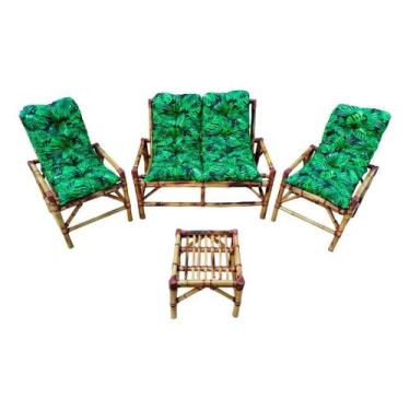 Imagem de Jogo Kit De Sofá Cadeiras De Bambu Para Área E Jardim - A Varanda & Ar