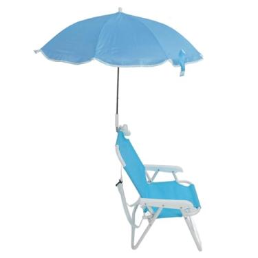 Imagem de aqxreight Cadeira de Praia Dobrável Portátil Cadeiras de Acampamento Ao Ar Livre Gramado Cadeira de Areia Com Guarda-chuva para Piqueniques Férias Festas Pele Azul Fácil Ajuste Guarda-chuva e você