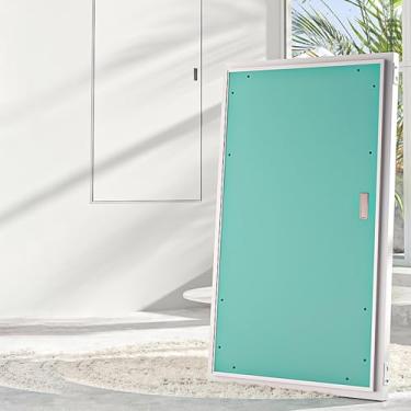 Imagem de Painel de acesso para drywall pintável - 61 x 81 cm Porta de inspeção embutida para canalização e escotilha de serviço elétrico, tampa de acesso de parede de gesso cartonado para caixas de medidores