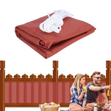 Imagem de Tela De Privacidade Para Varanda De Apartamentos | Sombra Com Proteção UV 0.9x7.5m | Cobertura Para Grades De | Para Varanda Janela Jardim Exterior Garagem Portão Quintal Deck E Portas