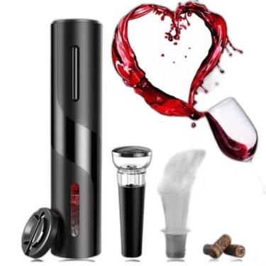Imagem de Kit Abridor De Vinho Elétrico 4 Em 1 -
