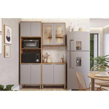 Imagem de Kit Modulado MGM 3 Peças Brilhante C3P53 Cinamomo/Platina