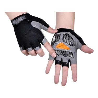 Imagem de Luva Gel Ciclismo Bike Musculação Confortável Antiderr Preto