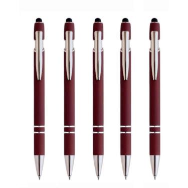 Imagem de Caneta Touch Metálica Kit Com 5 Unidades Esferográfica-Luxo