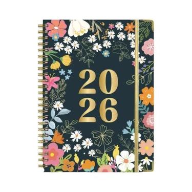 Imagem de Planejador Semanal A5 Em Inglês 2025, Caderno Espiral, Agenda De Traba