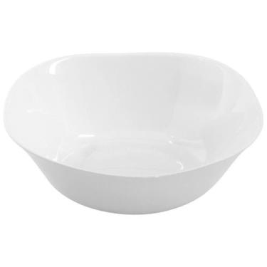 Imagem de Kit 4 Saladeiras Tigelas 20cm Branca 1 Litro Opalina De Vidro - Gici C