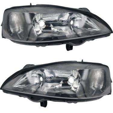 Imagem de Par Farol Astra 98 99 00 01 02 Foco Duplo Máscara Negra