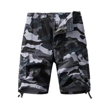 Imagem de Bermudas Táticas Masculinas De Algodão, Calças Casuais Para Esportes, 