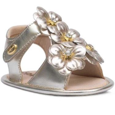 Imagem de Sandália Menina Bebê Sapato Leve E Macio Moda Batizado 01.19-Feminino