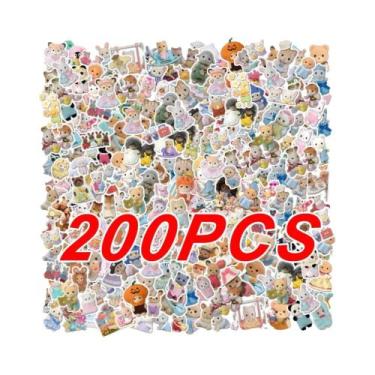 Imagem de Adesivos Kawaii Calico Critters 100-200 Peças, Decalques Estéticos Par