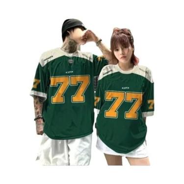 Imagem de Camiseta De Basquete Oversized Para Casal, Manga Curta, Jersey De Verã