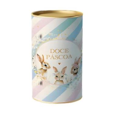 Imagem de Lata Rigida para Ovos de 500g - Doce Páscoa - 12,5x22cm - 1 unidade - 