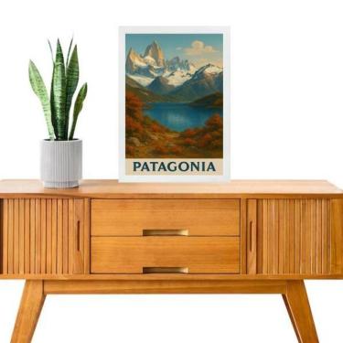 Imagem de Quadro Decorativo Patagônia 33X24Cm - Com Vidro