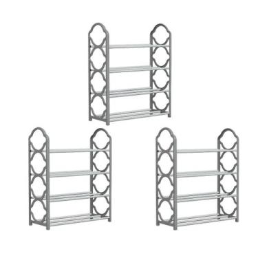 Imagem de Kit 3 Sapateira Estante Organizador Calçado Rack Multiuso Sapato Lavan