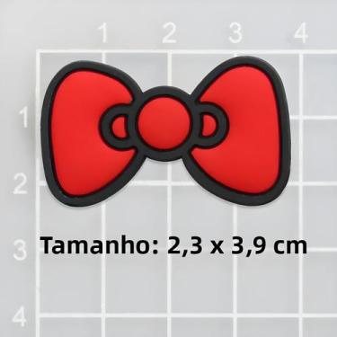 Imagem de Pingentes De Sapato Hello Kitty Vermelhos: Decorações Fofas De Laço De