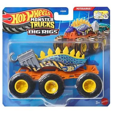 Imagem de Hot Wheels Super Caminhão Monster Truck Big Rigs Mattel HVN8, Motosaur