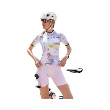 Imagem de Camisas De Ciclismo Femininas De Manga Longa Para Corridas De Verão - 