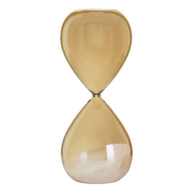 Imagem de Ampulheta Vidro Âmbar Areia Branca
