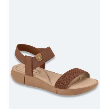 Imagem de Sandália Feminina Rasteira Tiras Modare Marrom-18113, Marrom, 34