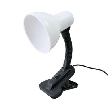 Imagem de Luminaria de mesa de plástico com presilha garra bivolt 30cm - M&C New