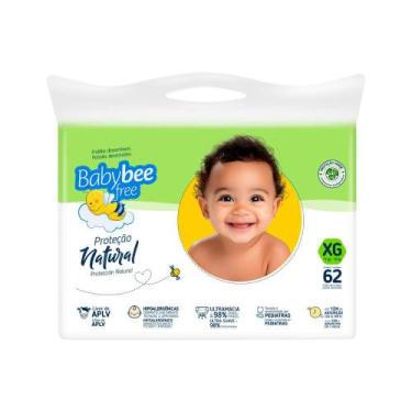 Imagem de Fralda Baby Bee Free Tamanho Xg Protecao Natural Com 62 Unidades