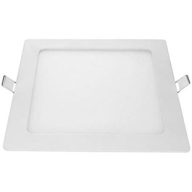Imagem de Plafon LED de Embutir Quadrado 18W Avant - 858100878 Branco