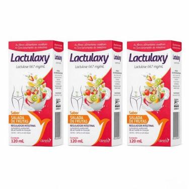Imagem de Kit 3 Un Lactulaxy Lactulose Sabor Frutas Suplemento Alimentar Airela 