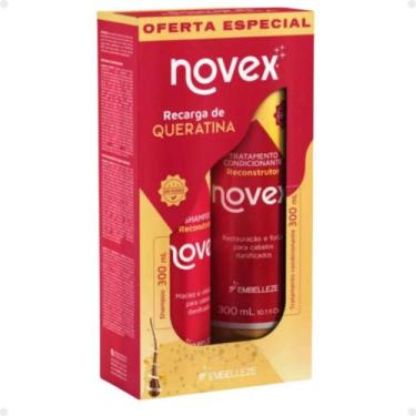 Imagem de Kit Novex Recarga De Queratina: Shampoo e Tratamento Condicionante 300