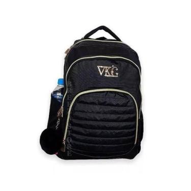 Imagem de Mochila Escolar Feminina Juvenil Notebook M3986 - VKG, Preto