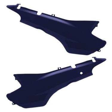 Imagem de Tampa Lateral Moto Honda Biz 100 1998 À 2005 Cromo Forte, AZUL ANDES 2