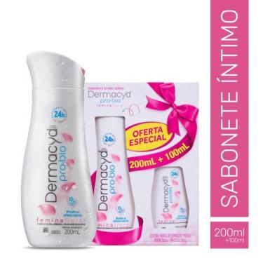 Imagem de Kit Sabonete Íntimo Dermacyd Femina Floral Feminino 200ml + 100ml