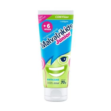 Imagem de Gel Dental Infantil Júnior 7+ anos com Flúor Malvatrikids 70g