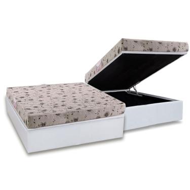Imagem de Cama Box Baú CRC Casal +Colchão Espuma D26 Sueño Herval 138