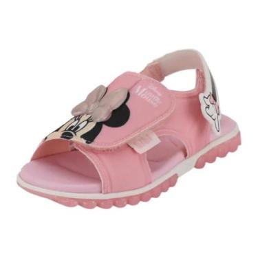 Imagem de Sandália Infantil Menina Conforto Roller Minnie Bibi, Iogurte, 27