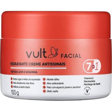 Imagem de Creme Hidratante Facial Antissinais Vult 7 em 1 100g